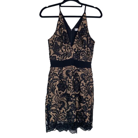 Dress the Population Black Ava Lace Mini Dress Small - Picture 1 of 10